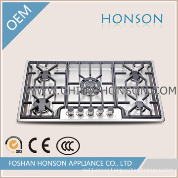 Home Appliance Stainless Steel Surface Material Gas Hob